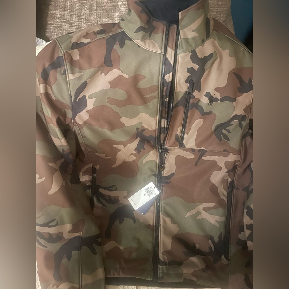 Men Polo Jacket Camouflage
